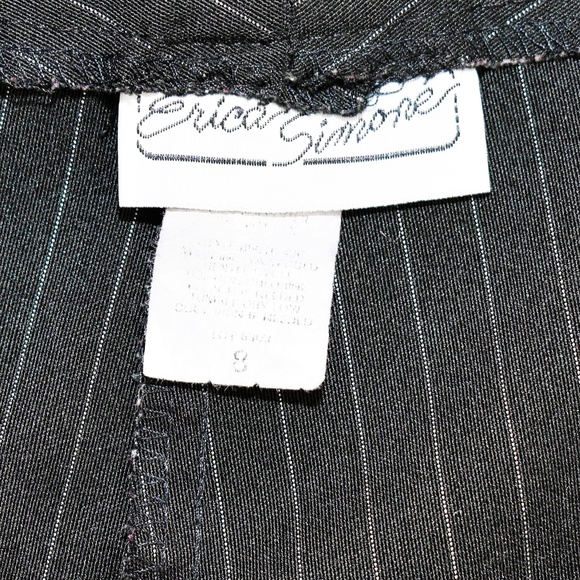 Vtg Erica Simone Capri Pin Stripe Pants - Picture 3 of 3